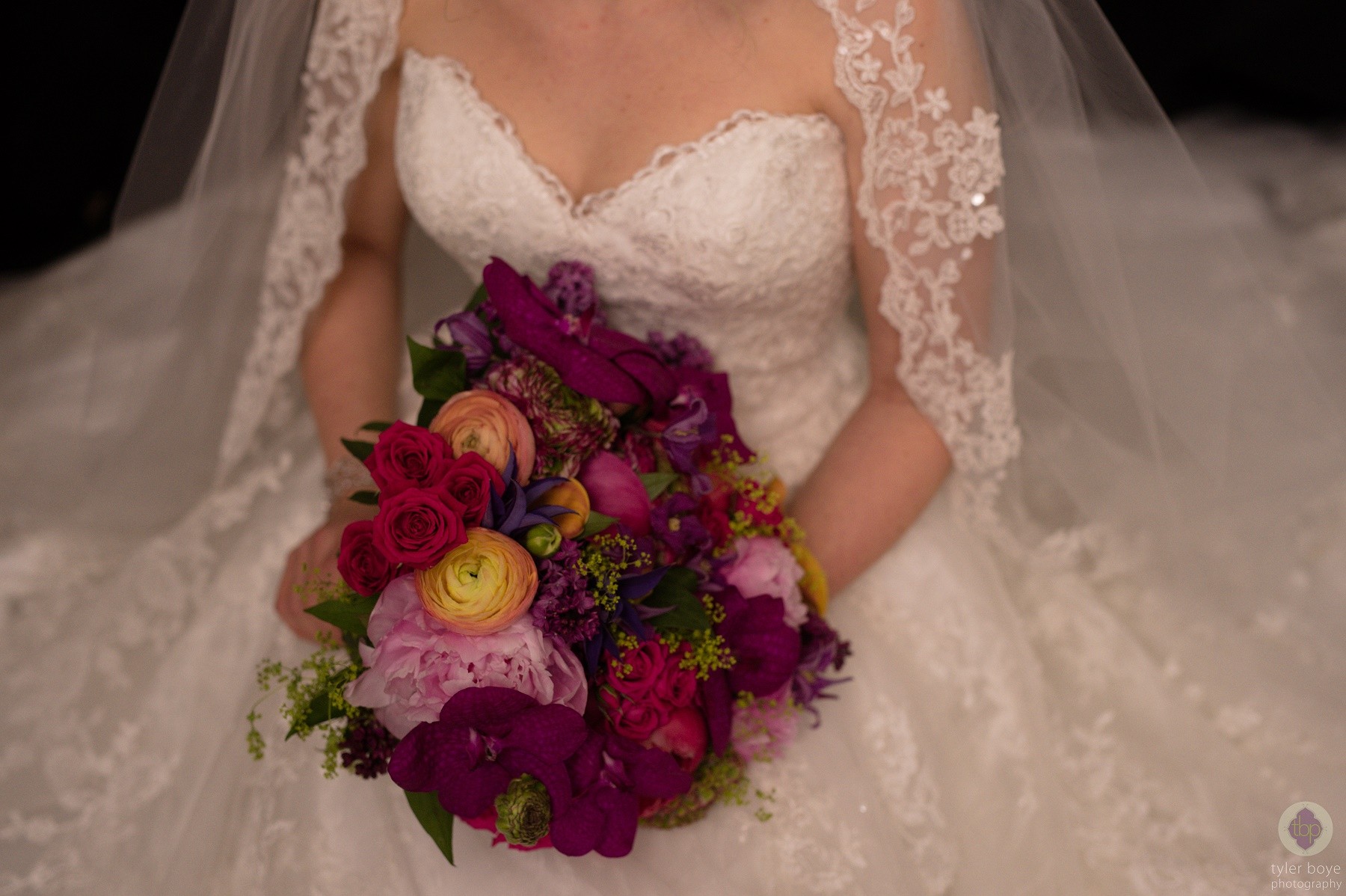 Colorful Bridal Bouquet Evantine Design Philadelphia Florist Tyler Boye Photographer