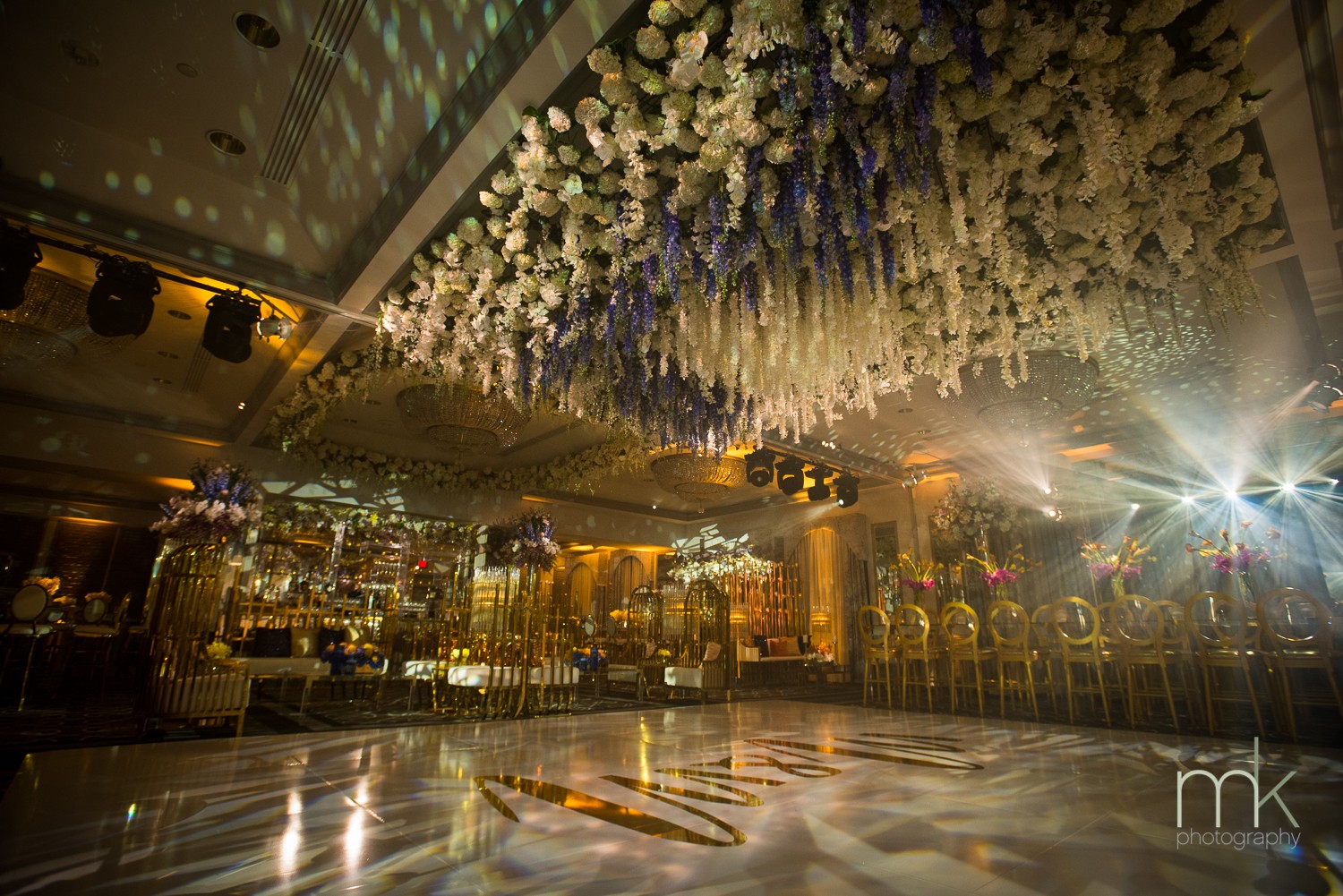 Flower Ceiling Rittenhouse Wedding Evantine Design