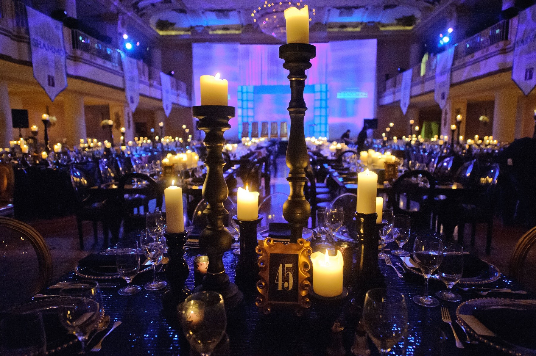 Black and Gold Event Design Philadelphia Designers Evantine Brian Kappra Corporate Event Planners