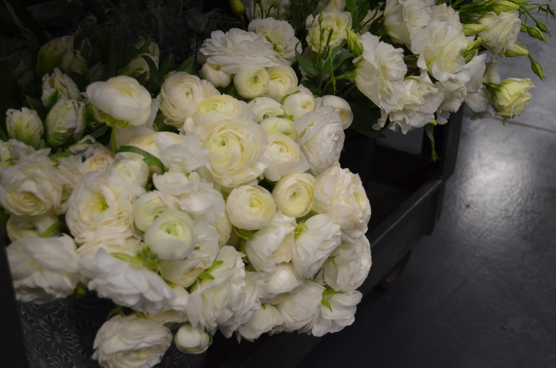 White Ranunculus Wedding Flowers Philly Wedding Florists Evantine Design