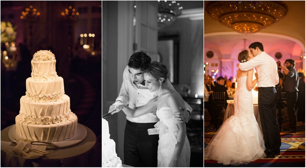 cutting the cake ritz carlton philadelphia weddings evantine design wedding planners