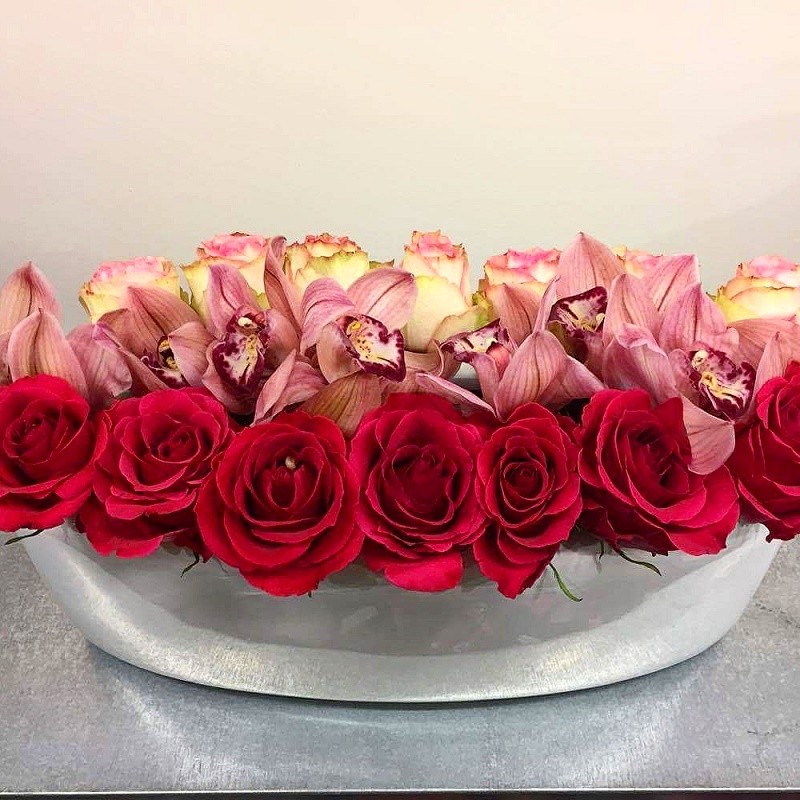 Low Floral Arrangements for Valentine’s Day Evantine Design Philadelphia Florists