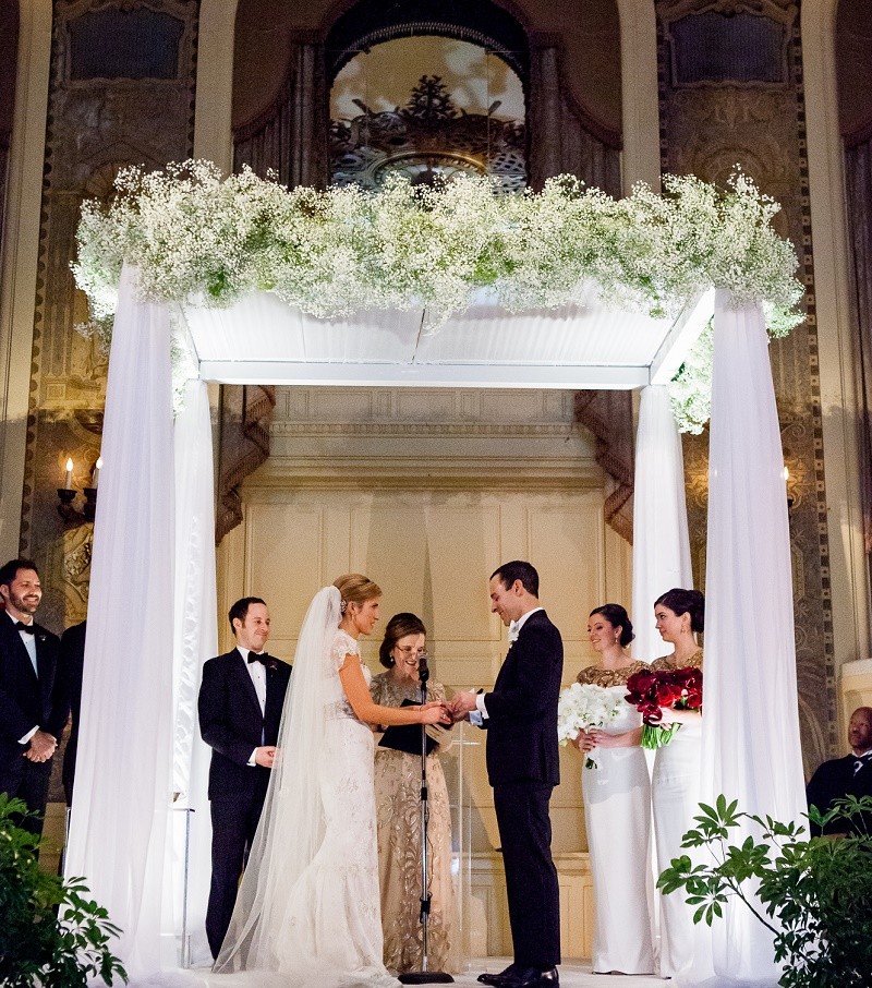 Winter Wedding Chuppahs Ballroom Wedding Design Evantine Design Philadelphia Party Planners