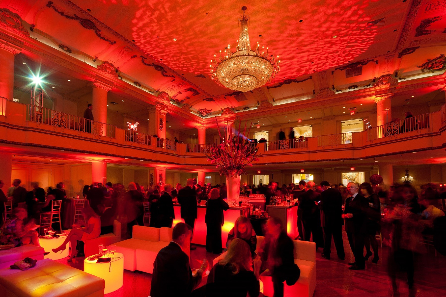 red hot corporate party bellevue evantine design philly event planners