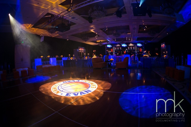 Basketballl Theme Mitzvah Parties Evantine Design Party planners Philadelphia Mike Kehr Photographers 1201