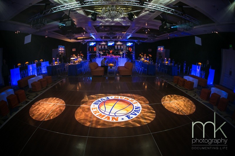 Basketballl Theme Mitzvah Parties Evantine Design Party planners Philadelphia Mike Kehr Photographers 350