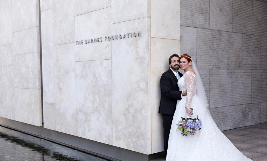 Cantor_Tesler_MarieLabbanczPhotography_weddings at barnes foundation evantine design weddings