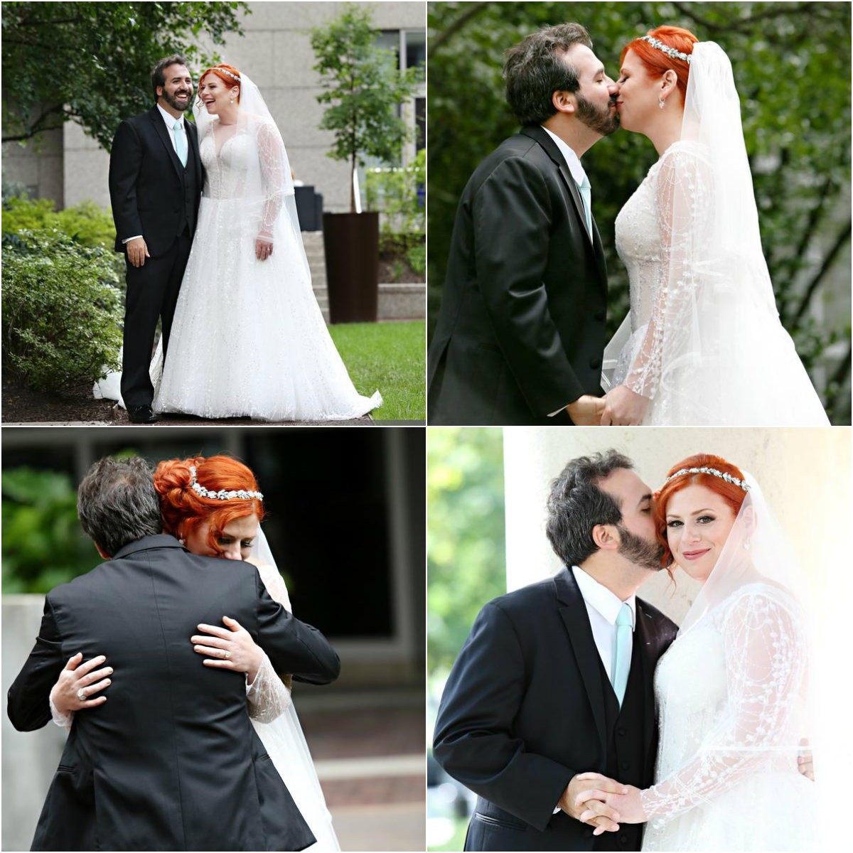 first look bride and groom wedding photos philadelphia weddings evantine design