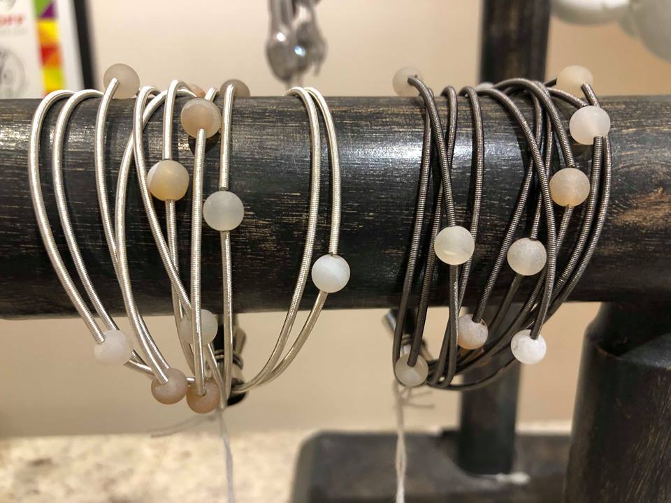 piano wire jewelry geode stones shop evantine design philadelphia gift stores