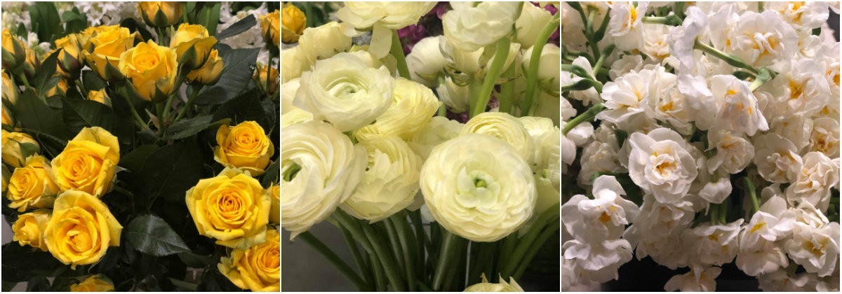 yellow flowers white daffodils ranunculus yellow roses philadelphia florist evantine design store washington west