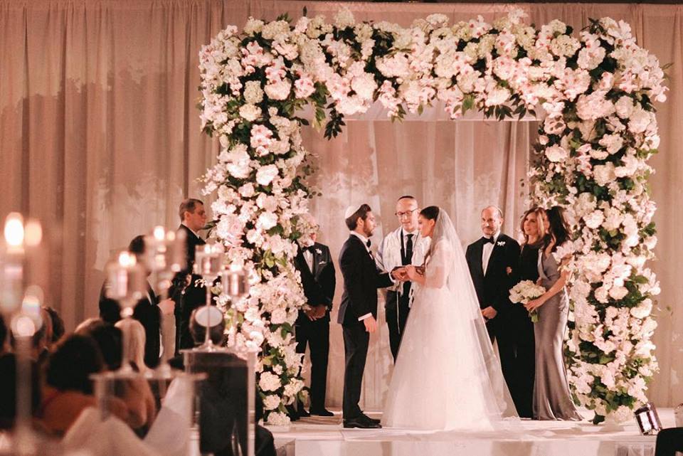 jewish wedding ceremony floral chuppah philadelphia event decorator evantine design sarah dicicco photo 5